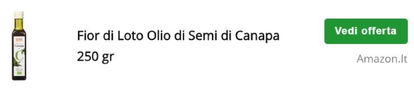 Olio di semi di Canapa Bio prezzo