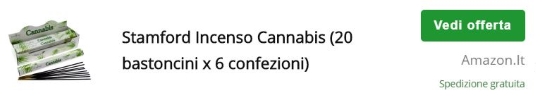 Prezzo incenso alla cannabis